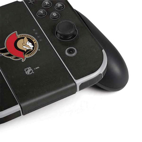 NHL Ottawa Senators Distressed Nintendo Switch OLED (2021) Skin